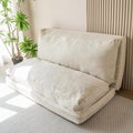 MAXYOYO, Pouf pliable en velours côtelé avec rembourrage en mousse, 135 x 240 cm, matelas/canapé de sol pour adultes, 4 couches, extra épais