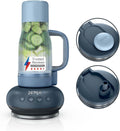 Mini-blender, 3 modes prédéfinis automatiques, Mixeur personnel avec gobelet de voyage amovible – NINJA, Bleu, Cyberspace DB351UKCY