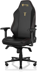 Chaise Gaming Titan Evo Stealth, Inclinable et Robuste avec Accoudoirs 4D, Similicuir – Secretlab, jusqu'à 180kg, Noir