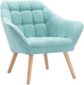 Fauteuil, Fauteuil en Tissu Vert d'eau Caserta, Scandinave, Vert D'eau – Vente-unique