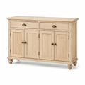 Buffet en bois de chêne avec 4 portes et 2 tiroirs