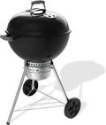 Weber, Barbecue à charbon, Original Kettle barbecue à charbon 57 cm, support, roues, Noir/Argent