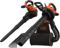 BLACK+DECKER BEBLV301 BEBLV301 Aspirateur Souffleur Électrique à fil Aspirateur + Souffleur, Option Broyeur 3000 W Orange, Noir/Orange
