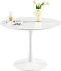 Table à Manger Ronde Moderne, 100 cm, pour 4 Personnes – buybyroom, Bureau, Table de Bar, adaptée pour la Cuisine, la Salle à Manger