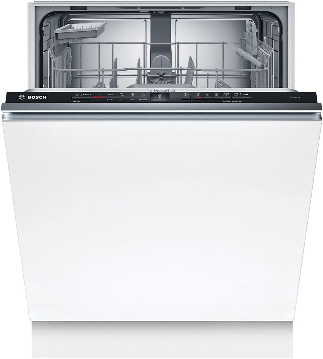 Bosch SBV2ITX09E Lave-vaisselle, 60 cm, avec assistant de programme, Blanc, SBV2ITX09E, Série 2, Smart XXL, entièrement intégré, VarioSpeed