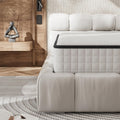 Matelas 140x190 cm, Épaisseur 25cm, Blanc/Noir – DEWINNER, 7 Zones, Matelas en Mousse à Mémoire de Forme Haute Densité