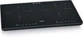 Severin Double plaque à induction 3 400 W, Plaque en revêtement vitrocéramique avec thermostat réglable jusqu'à 240°C, DK 1033, noir