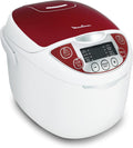 Multicuiseur électrique, 12fonctions – Moulinex, Rouge/Blanc, MK7051F1, Rouge et Blanc, Facilité d'utilisation, Cuisson intelligente