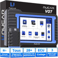 mucar Outil de Balayage Bidirectionnel OEM avec Codage de l'ECU, VO7 Valise Diagnostic Auto avec Mise à Jour Gratuite, Noir/Bleu