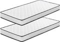 Lot de 2 Matelas 90x190, Épaisseur 15cm Matelas Ergonomique, Blanc/Noir – Luxirest