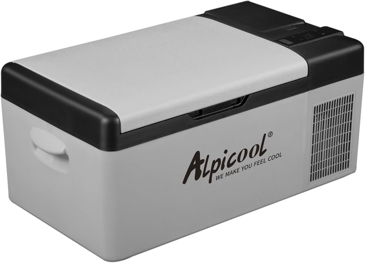 Alpicool EC15, Glacière, Batterie non incluse, voiture ou camion 20°C à -20°C, Noir/Gris