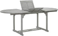 Table à manger, Table de Jardin Table de Salle à Manger Dîner Patio Terrasse Extérieur Cuisine Extensible, Gris – vidaXL