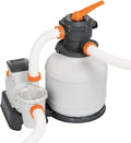 Filtre à sable Flowclear, Pour Filtrer l'eau de piscine, 7, 571 m3/h – Bestway, Blanc/Orange/Gris