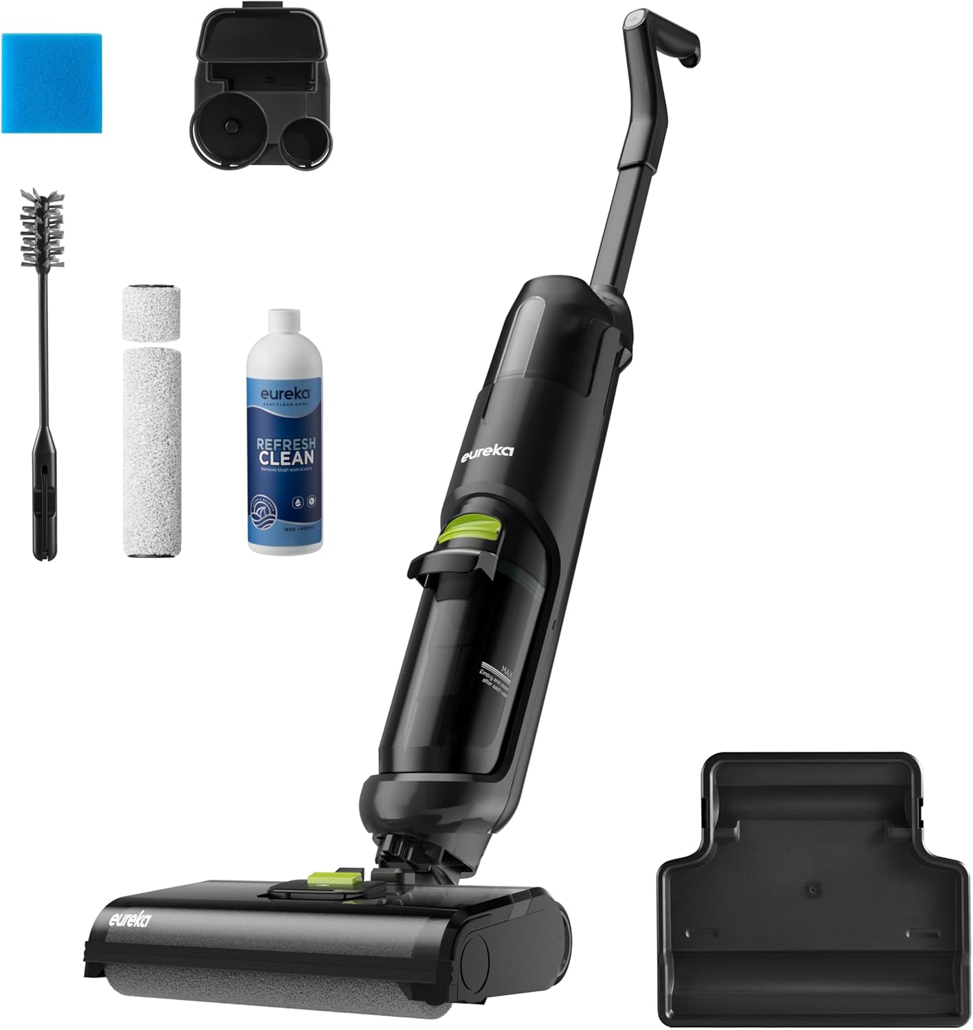 EUREKA NEW400 NEW400 Aspirateur Laveur sans Fil pour Sols Durs, Aspirateur Balai sans Fil Sec et Humide, pour Les Saletés Collantes