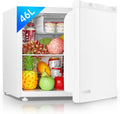 FOHERE Mini Réfrigérateur Monoporte, Thermostat Réglable, Mini bar pour Chambre, Blanc, Économie d'Énergie, Bureau