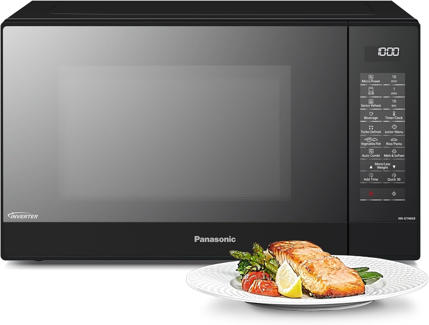 Panasonic NN-GT46KBSUG, NN-GT46KBSUG Four à Micro-ondes et Gril avec Plateau Tournant, 1000 W, GrilL 1100 W, 31 litres, 24 Programmes Auto