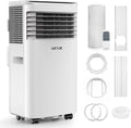 OKYUK Climatiseur Mobile 7000 BTU avec tuyau d'évacuation, Pour pièces jusqu'à 25 m2, Blanc, Climatiseur portable 4 en 1