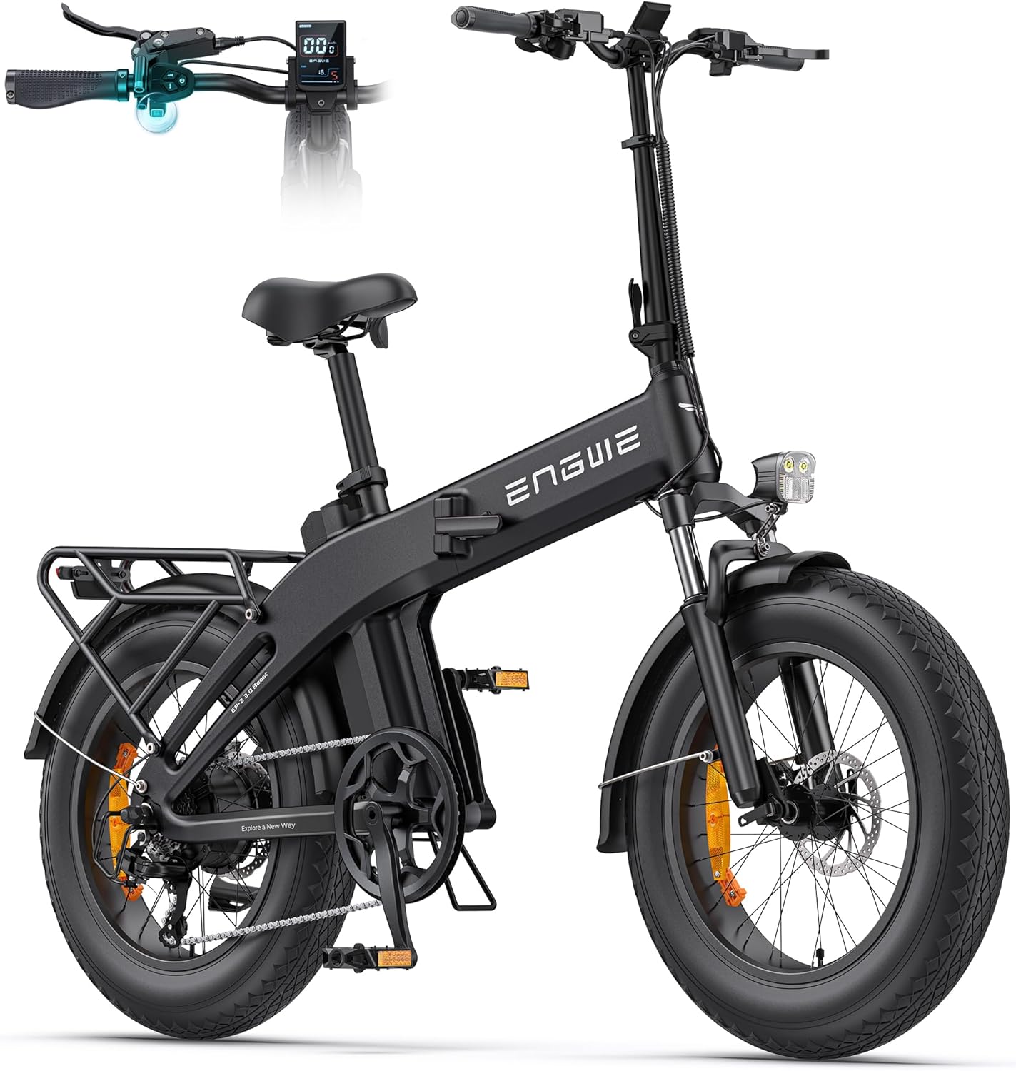 E Bike Vélo Pliable, Capteur De Couple Et Conception Pliable avec Freins Hydrauliques Et Application pour Tous, Batterie 48 V 13, 5Ah Jusqu'À 120km