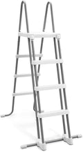 Intex, 28076 Échelle avec marches détachables, 121 cm, Gris/Blanc, Gris, piscine