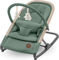 Maxi-Cosi, Kori Chaise Transat Bebe 2-en-1, jusqu'à 9 kg, Vert/Bois, 0-6 Mois, Léger & Compact, Baby Bouncer, Harnais Facile à Installer