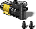 Pompe, Débit 7500 l/h, Pompe de filtration et de circulation pour Filtre Eau – SunSun, Noir/Jaune, Hauteur refoulement 7 m