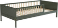 Lit, sweeek, Lit Enfant 90 x 190 cm pin Naturel sommier à Lattes Inclus Vert, Elio, Vert/Naturel – Alice's Garden