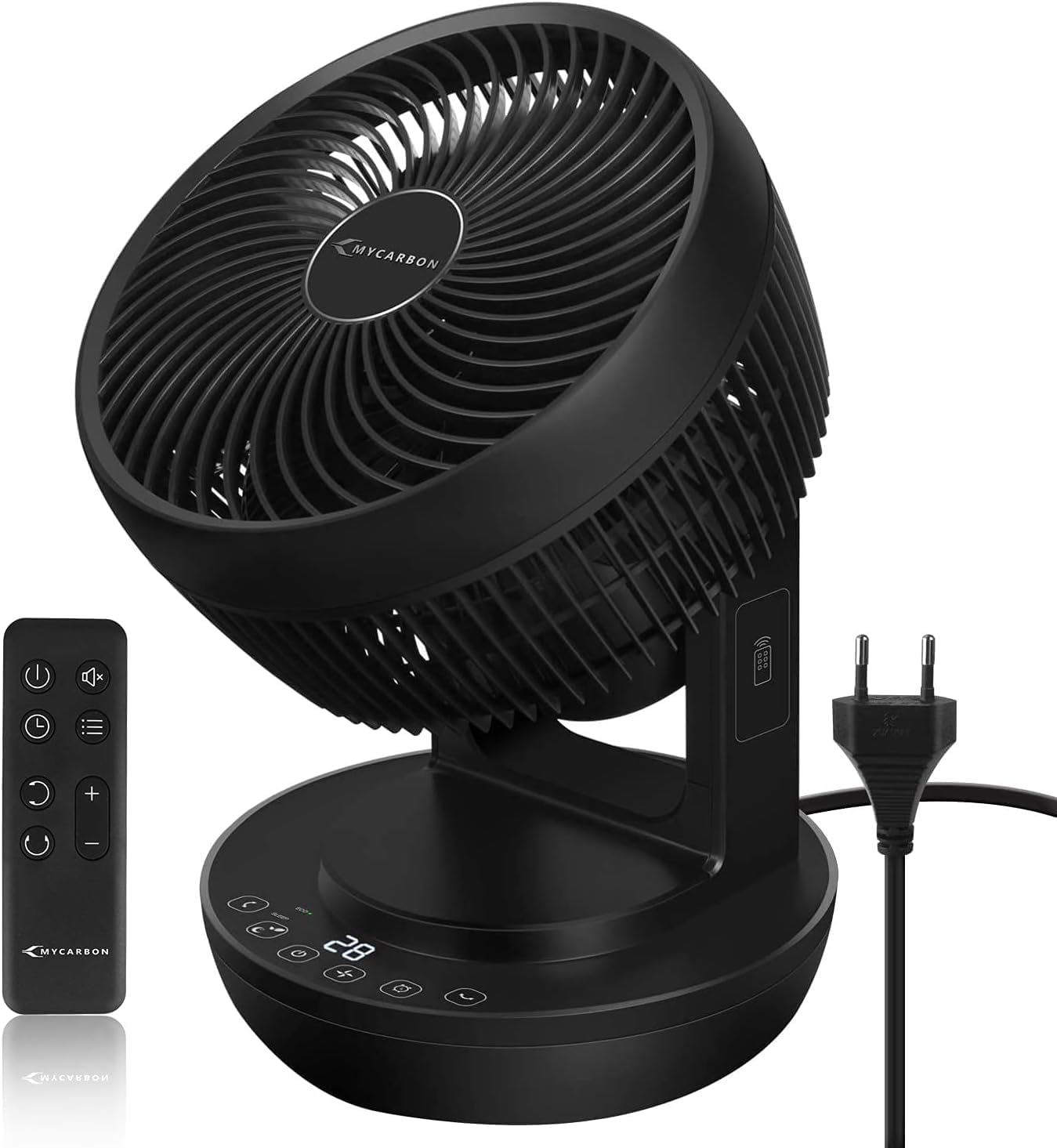Ventilateur de table, Noir – MYCARBON