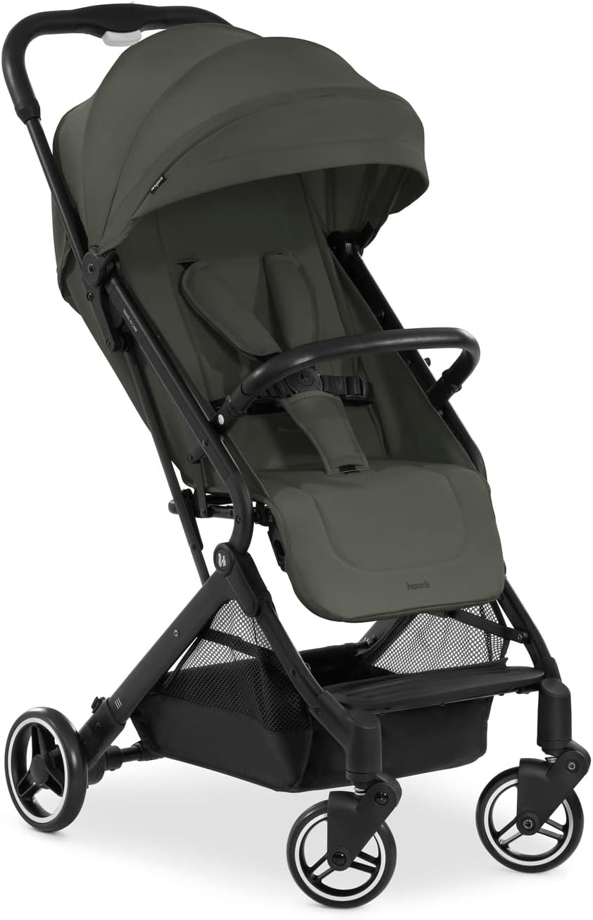 hauck, Poussette Compacte Travel N Care, dès la Naissance jusqu'à 22 kg, Poussette Légère 6, 9 kg, Panier 3 kg, UPF 50+, Olive Foncée