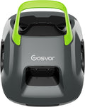 Gosvor, Robot Piscine sans Fil, Aspirateur Piscine Automatique 6600 LPH, Gris/Vert, Robot Piscine Hors Sol Jusqu'à 80 m2, Recharge Rapide
