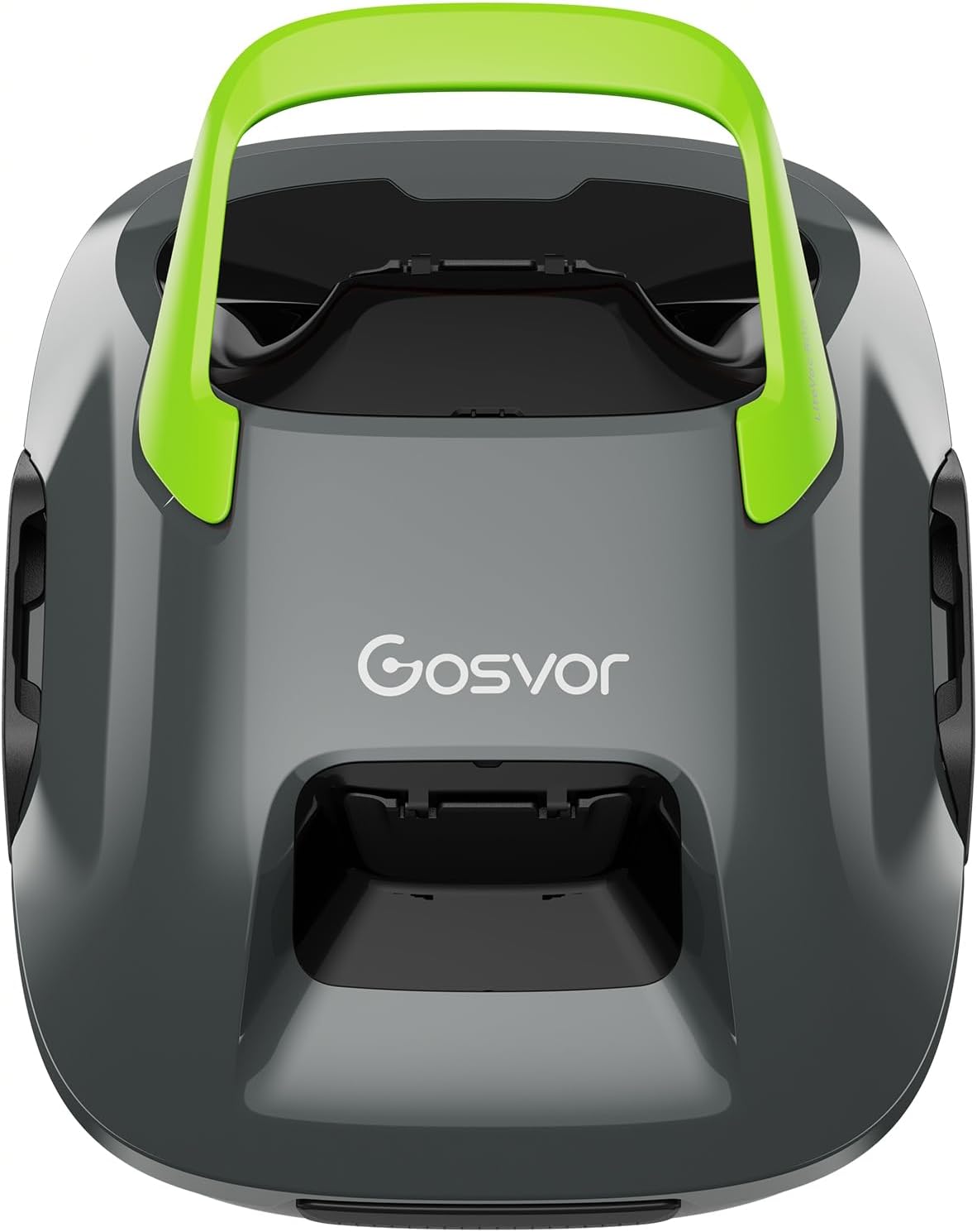 Gosvor, Robot Piscine sans Fil, Aspirateur Piscine Automatique 6600 LPH, Gris/Vert, Robot Piscine Hors Sol Jusqu'à 80 m2, Recharge Rapide