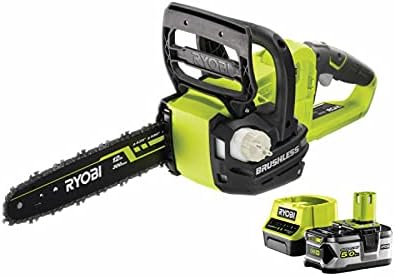 RYOBI OCS1830-1 RC18120-150, Tronçonneuse, Pack RYOBI tronçonneuse 18V One+ OCS1830-1 batterie 5.0Ah, 1 chargeur 2.0Ah RC18120-150, Noir/Vert