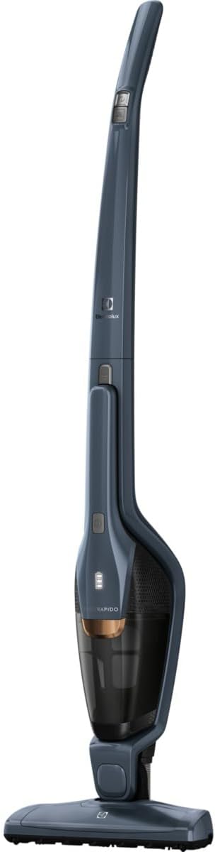 Electrolux EERC75DB Ergorapido Aspirateur Balai sans Fil 2 en 1, Jusqu'à 35 Min d'Autonomie, Léger et Maniable, 18V, EERC75DB, Bleu