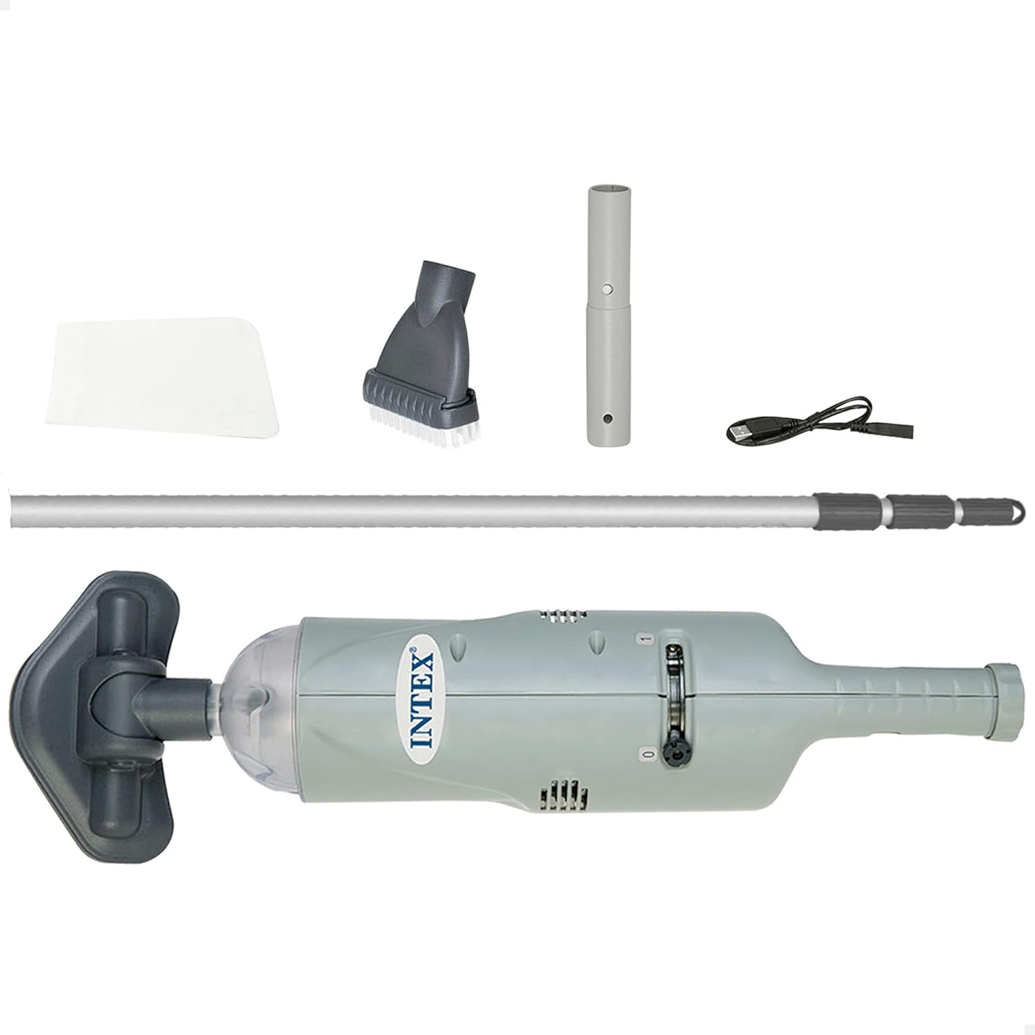 Intex, Aspirateur manuels pour piscine, Underwater Handheld Vacuum Cleaner Battery Operated Pool Vacuum Cleaner Grey, Gris