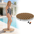 Douche de jardin, jusqu'à 4 m de hauteur de fontaine, douche extérieure pour piscine – UISEBRT, Marron/Gris, antidérapante, camping