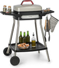 Grill électriques, Gatsby Gril de table électrique sur pied: 2000 W, surface de gril: 40 x 36 cm/aluminium moulé sous pression/antiadhésif/couvercle
