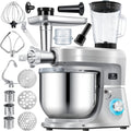 KESSER ® Robot ménager universel 3 en 1 K-KM 3 000 avec hachoir à viande, Kit pour saucisses, Argent/Noir