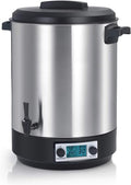 Stérilisateur électriques, STERI PRO INOX 45L LCD – robby, Noir/Argent, Robinet Et Minuteur 45l 2500w