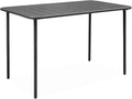 Table à manger, Table de Jardin métal 4 Places. Anthracite. Amelia. 120x70cm. Traitement antirouille., Anthracite – Alice's Garden