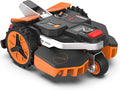 WORX WR206E Robot Tondeuse sans Fil périphérique 600 m2 Surf.Max 700 m2, LANDROID Vision WR206E.1, Noir/Orange, Installation en 30 Min, Multizone
