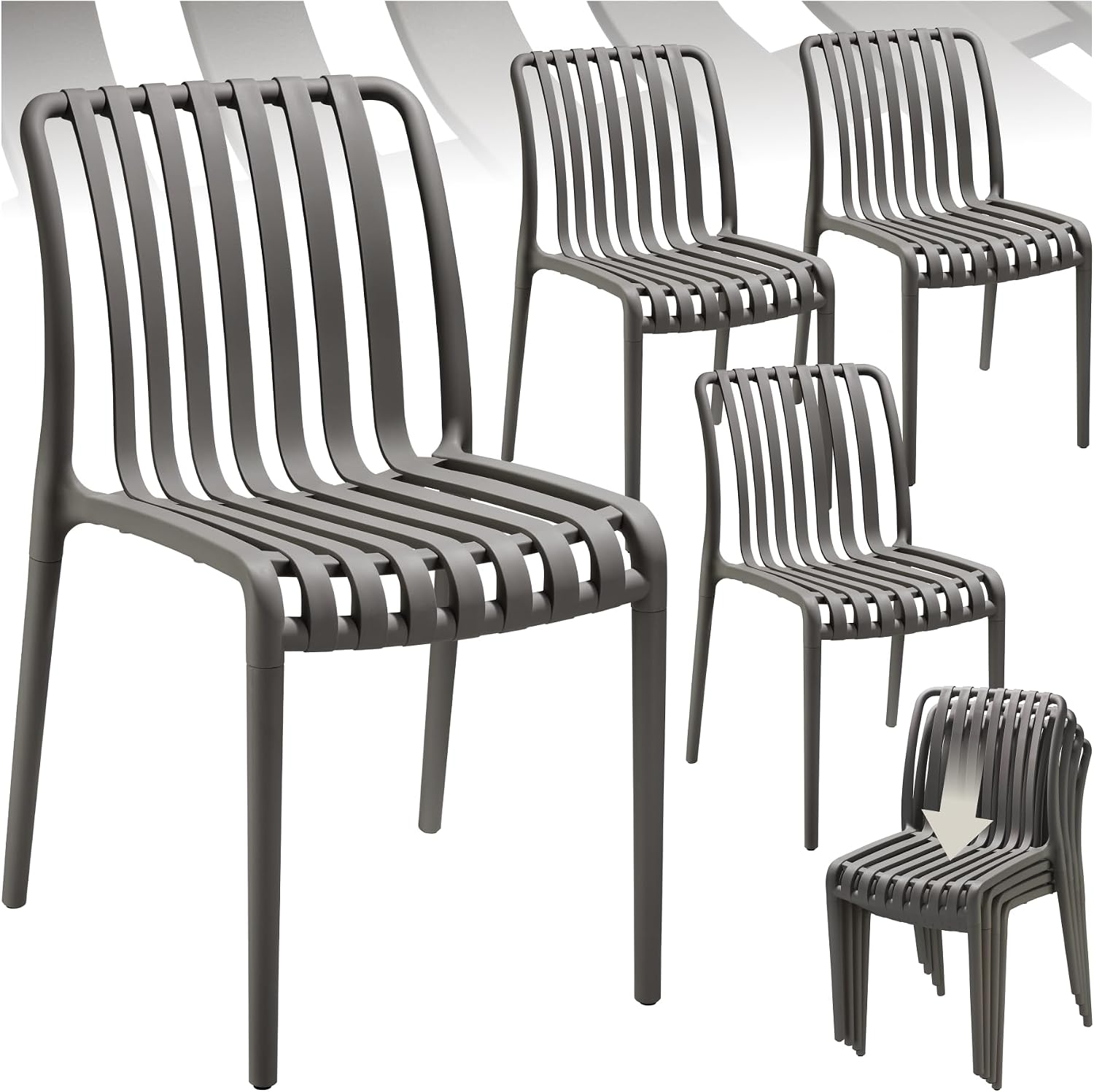 Chaise, Anthracite – tectake