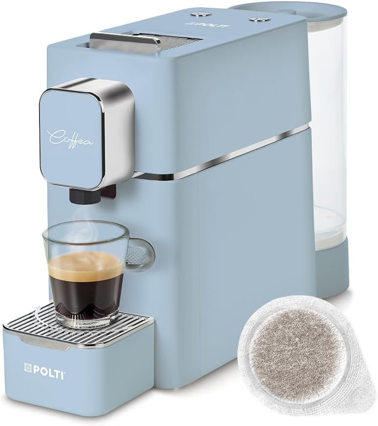 Polti S15LB Machine à Café Espresso, Compatible avec Dosettes ESE 44 mm, Réservoir 0, 85 L, Coffea S15LB, Pression 19 Bars