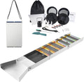 VEVOR, Accessoire pour détecteurs de métaux, Kit d'Orpaillage Portable 23 Pièces Rampe d'Orpaillage 127 cm en Aluminium Résistant