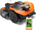 WORX WR312E Vision Cloud 2WD Robot Tondeuse WR312E, jusqu'à 1200 m2 (évitement d'obstacles par IA, sans Fil périphérique, Noir/Orange
