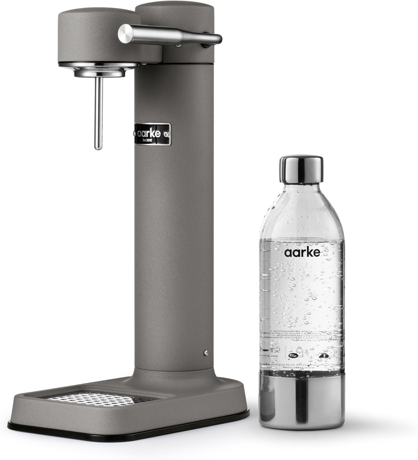 aarke Machine à Soda avec Bouteille d'eau, Carbonator 3, Finition Gris mat