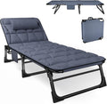 Bain de soleil, lit de camping portable et polyvalent – ATORPOK SHOP, combinaison pour jardin, piscine, terrasse, matelas rembourré et oreiller