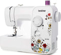 Brother JX17FE Machine à Coudre électrique pour Débutants, JX17FE, Blanc/Rouge/Jaune/Bleu/Noir, 17 Points différents, Portable