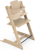 Chaise haute Stokke Tripp Trapp, Comprend la chaise + le Baby Set 2 pour les enfants de 6 à 36 mois, Beige – Stokke, Chêne Naturel, Ajustable