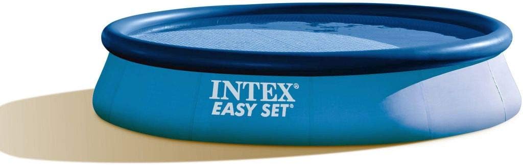 Piscine avec Pompe de Filtration 396 x 84 cm – Intex, Bleu, Easy Set