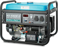 Générateur portable, 12 V, affichage LED. – K&S Könner&Söhnen, Noir/Bleu, puissance maximale 4500W, prises 2x16A, démarrage manuel/électrique, AVR