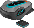 Gardena Tondeuse Robot Smart SILENO City 500 m2 Set: Technologie Lona IA innovante, pour pentes 35% Max, Gris/Noir/Orange/Bleu, 19602-66